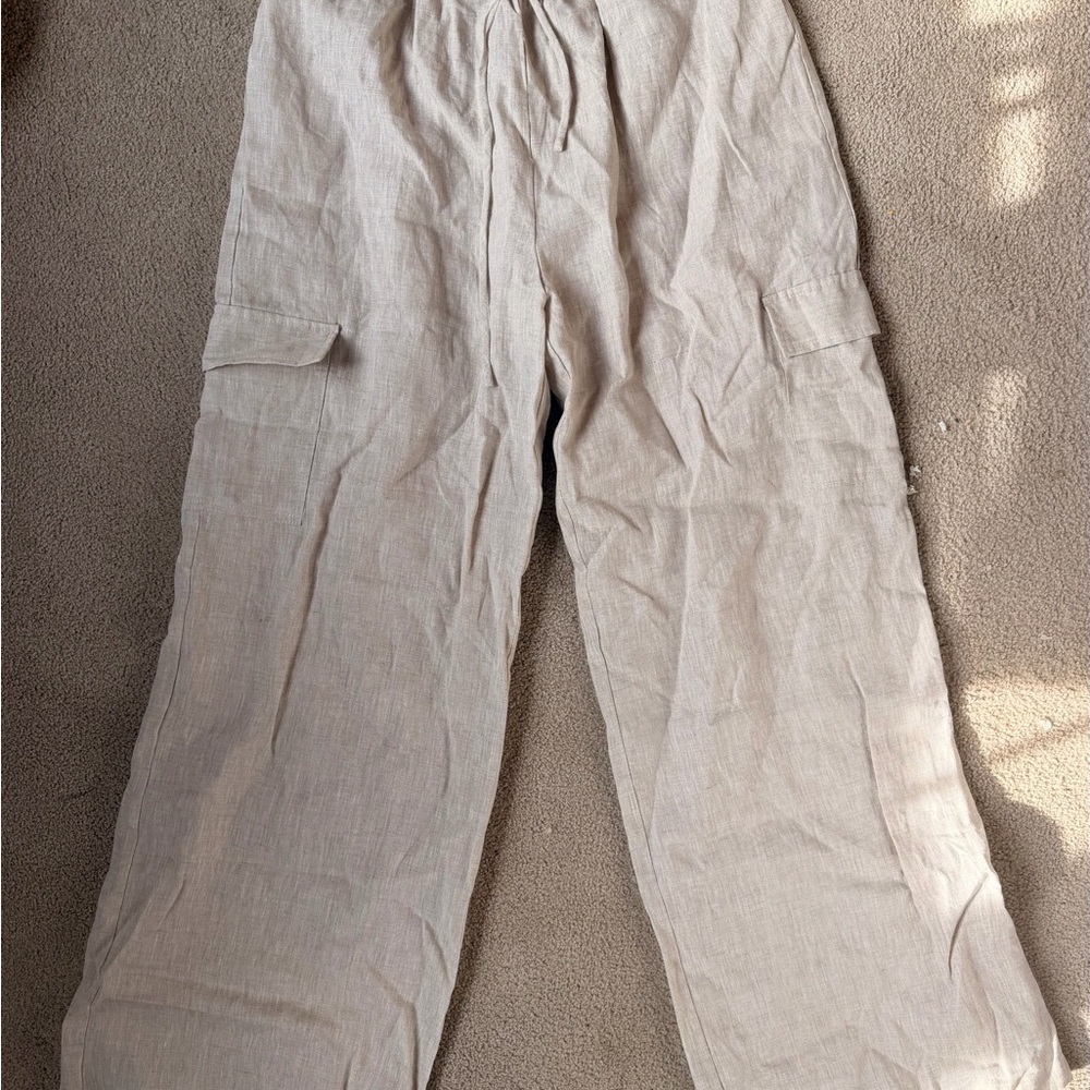 Dissh Ingrid Wide-Leg Pants (color:sand) - Picture 4 of 5